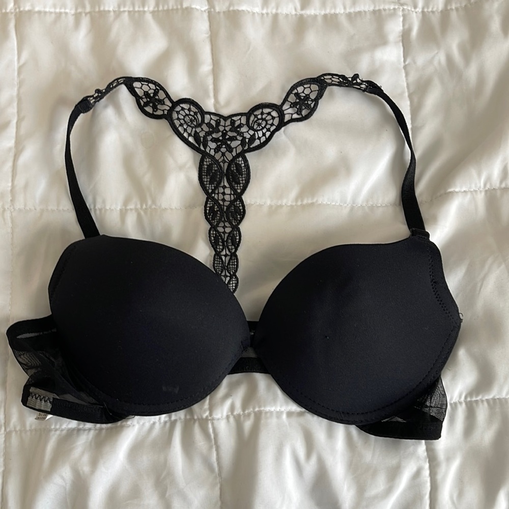 Black Push-up Bra with lace